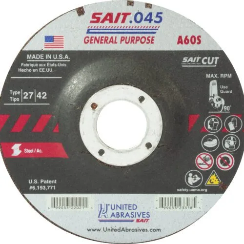 United Abrasives-SAIT 24320 XA24Q  Contaminant-Free Cutting Wheels 6" x 1/8" x 7/8", 25-Pack