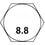 5/8-11" Grade G Hex Flange Top Lock Nut (Non-serrated) COARSE - PHOSPHATE & OIL